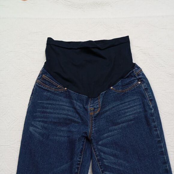 Hybrid & Company Womens Maternity Jeans SZ S (6) Super Comfy Stretch Medium Wash - Picture 5 of 11